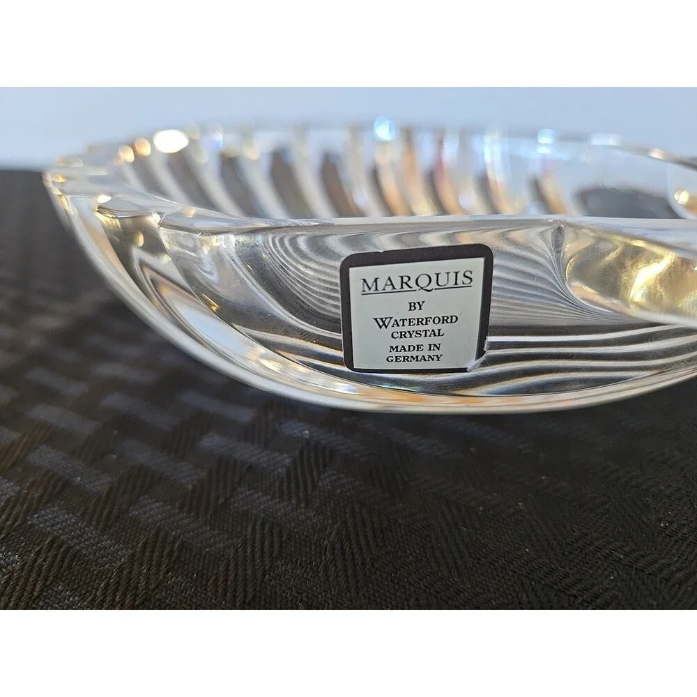 Marquis by Waterford Crystal Shell Trinket Tray Candy Dish Made In Germany